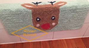 Reindeer bath mat