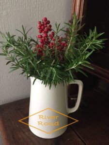 Rosemary and red berries