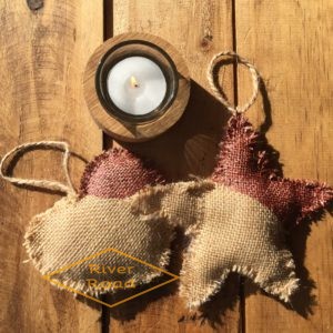 Burlap Christmas Ornaments